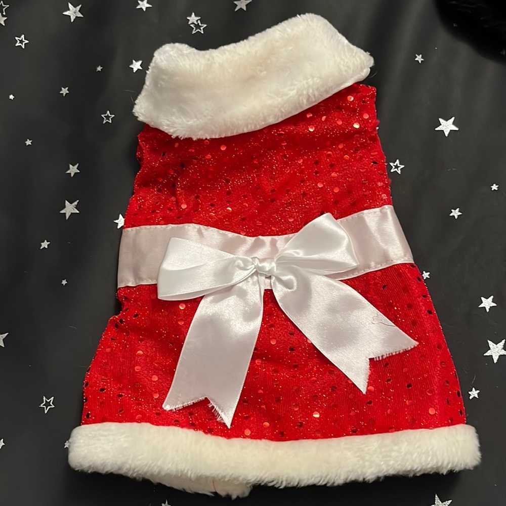 MRS.CLAUSE DOGGY🐩🐾COSTUME/OUTFIT🐕🐶🐾SZ.SMALL